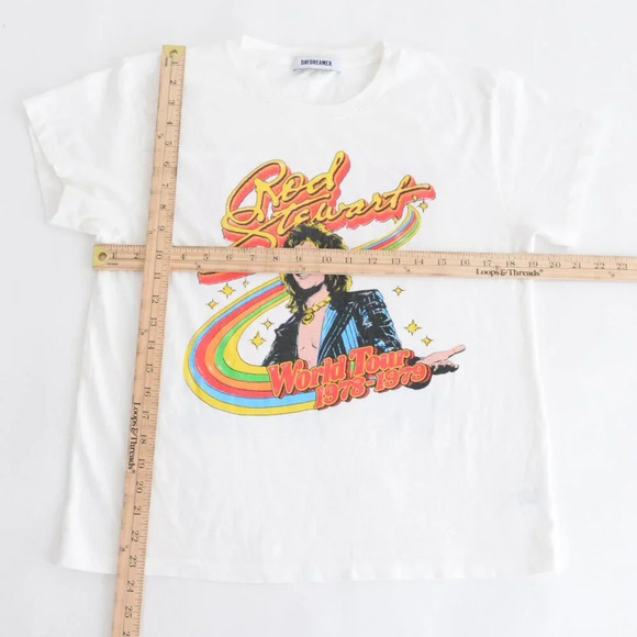 Daydreamer Rod Stewart World Tour '78 To '79 100%  Cotton Tee T-Shirt S - Picture 4 of 12